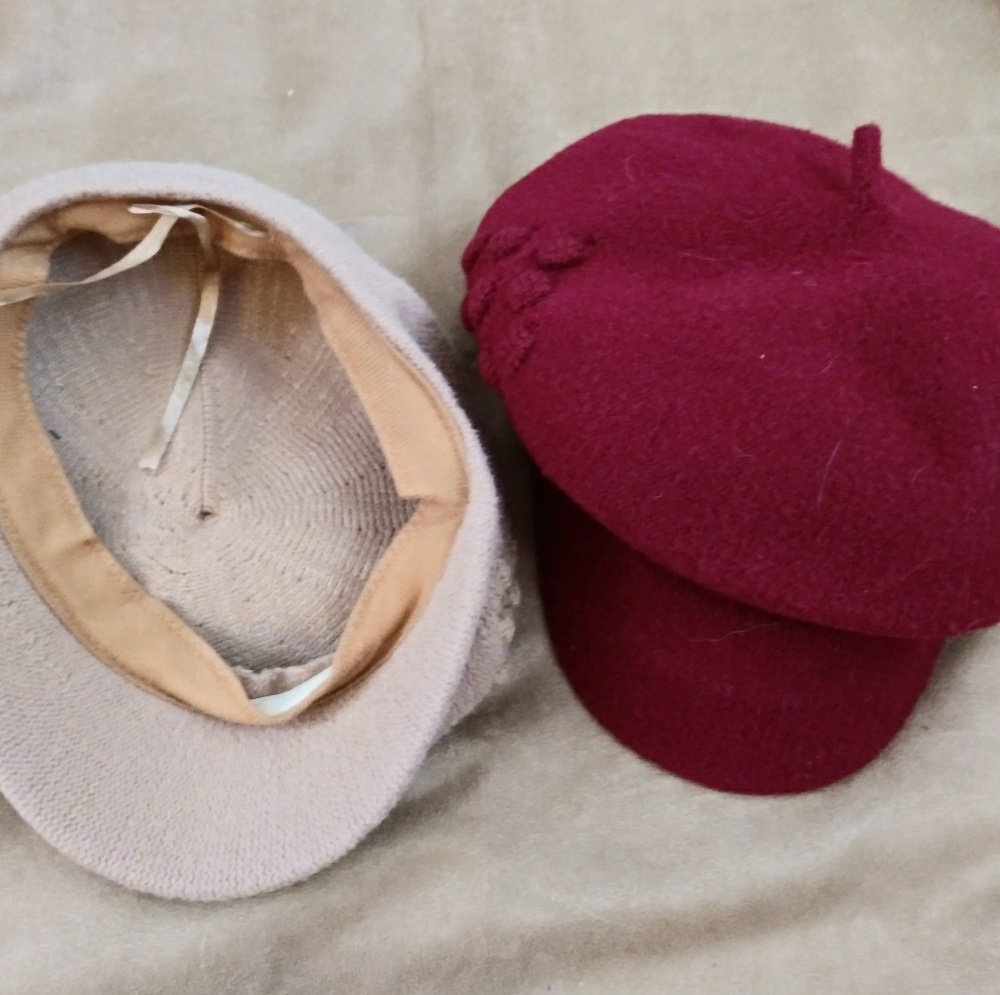 2 Women Felt Tam Hats